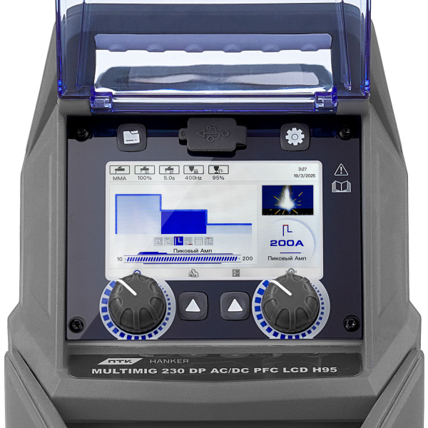 Аппарат аргонодуговой сварки ПТК HANKER MIG 230 DP ACDC PFC LCD H9 TIG 200A F55 200