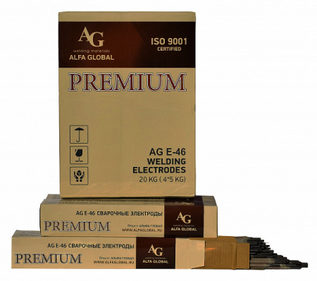 Сварочные электроды AG E-46 PREMIUM Ø 3.2мм (5.0кг) AG